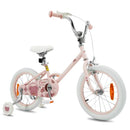 Kids Training Bike with Adjustable Handlebar and Seat – Pink / 16 inches