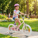 Kids Training Bike with Adjustable Handlebar and Seat – Pink / 16 inches