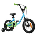 Kids Bicycle with Removable Training Wheels – Blue / 14 inches