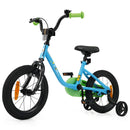 Kids Bicycle with Removable Training Wheels – Blue / 14 inches