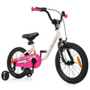 Kids Bicycle with Removable Training Wheels – Pink / 16 inches