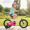 Kids Bicycle with Removable Training Wheels – Pink / 16 inches