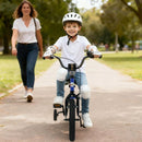 Kids Training Bicycle with Adjustable Saddle – Navy / 18 inches