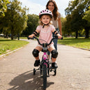 Kids Training Bicycle with Adjustable Saddle – Pink / 14 inches