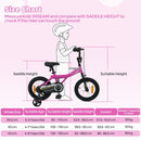 Kids Training Bicycle with Adjustable Saddle – Pink / 14 inches