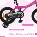 Kids Training Bicycle with Adjustable Saddle – Pink / 14 inches