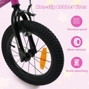 Kids Training Bicycle with Adjustable Saddle – Pink / 14 inches