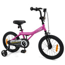 Kids Training Bicycle with Adjustable Saddle – Pink / 16 inches