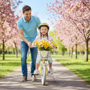 Kids First Bike with Basket and Training Wheels – TS10293YW-12