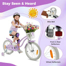 Kids First Bike with Basket and Training Wheels – TS10293ZS-18