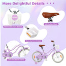 Kids First Bike with Basket and Training Wheels – TS10293ZS-18