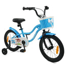 Kids Bicycle with Dual Brakes and Training Wheels – Blue / 16 inches