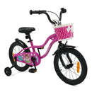 Kids Bicycle with Dual Brakes and Training Wheels – Rose / 16 inches