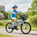 Kids Bike with Basket, Handbrake and Coaster Brake – 20 inches / Blue