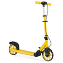 Folding Scooter with Light-Up Wheels and Dual Brakes – Yellow