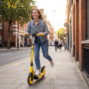 Folding Scooter with Light-Up Wheels and Dual Brakes – Yellow