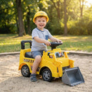 Kids Ride-On Excavator with Detachable Trailer – Yellow