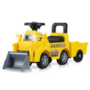 Kids Ride-On Excavator with Detachable Trailer – Yellow