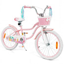 Mermaid Kids Bike with Basket and Streamers – Pink / 20 inches