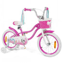 Mermaid Kids Bike with Basket and Streamers – Rose / 16 inches