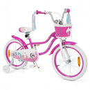 Mermaid Kids Bike with Basket and Streamers – Rose / 18 inches