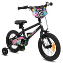 Kids Bicycle with Handbrake and Adjustable Seat – Black / 14 inches