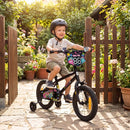 Kids Bicycle with Handbrake and Adjustable Seat – Black / 14 inches