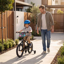 Kids Bicycle with Handbrake and Adjustable Seat – Black / 16 inches