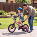 Kids Bicycle with Handbrake and Adjustable Seat – Pink / 14 inches