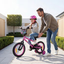 Kids Bicycle with Handbrake and Adjustable Seat – Pink / 16 inches