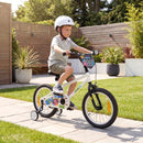 Kids Bicycle with Handbrake and Adjustable Seat – White / 18 inches