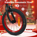 Kids Training Bike with Music Function – Red / 14 inches