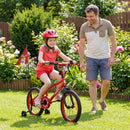 Kids Training Bike with Music Function – Red / 18 inches