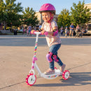 Pink Toddler 3-Wheel Scooter with Light-Up Wheels – Pink