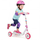 Pink Toddler 3-Wheel Scooter with Light-Up Wheels – Pink