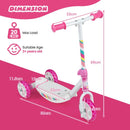 Pink Toddler 3-Wheel Scooter with Light-Up Wheels – Pink