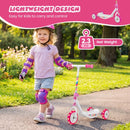 Pink Toddler 3-Wheel Scooter with Light-Up Wheels – Pink