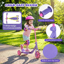 Purple Toddler 3-Wheel Scooter with Light-Up Wheels – Purple