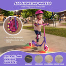 Purple Toddler 3-Wheel Scooter with Light-Up Wheels – Purple