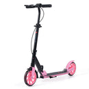 Folding Scooter with Suspension and 20cm Light-Up Wheels – Pink