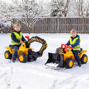 3-in-1 Kids Ride-On Construction Toy with Accessories – Yellow and Black