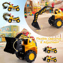 3-in-1 Kids Ride-On Construction Toy with Accessories – Yellow and Black