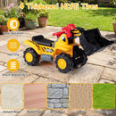 3-in-1 Kids Ride-On Construction Toy with Accessories – Yellow and Black