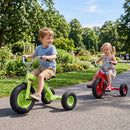Kids Tricycle with Inflatable Tyres and Adjustable Seat – Green