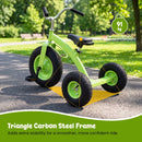 Kids Tricycle with Inflatable Tyres and Adjustable Seat – Green