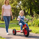 Kids Tricycle with Inflatable Tyres and Adjustable Seat – Red