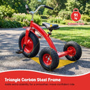 Kids Tricycle with Inflatable Tyres and Adjustable Seat – Red