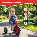 Kids Tricycle with Inflatable Tyres and Adjustable Seat – Red
