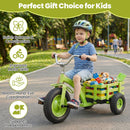 Kids Tricycle with Rear Basket and Adjustable Seat – Green