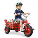 Kids Tricycle with Rear Basket and Adjustable Seat – Red